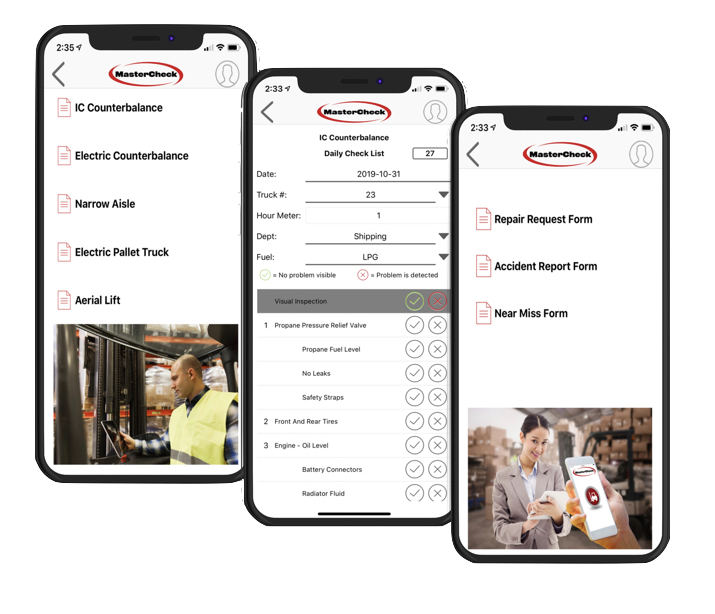 mastercheck forklift safety app