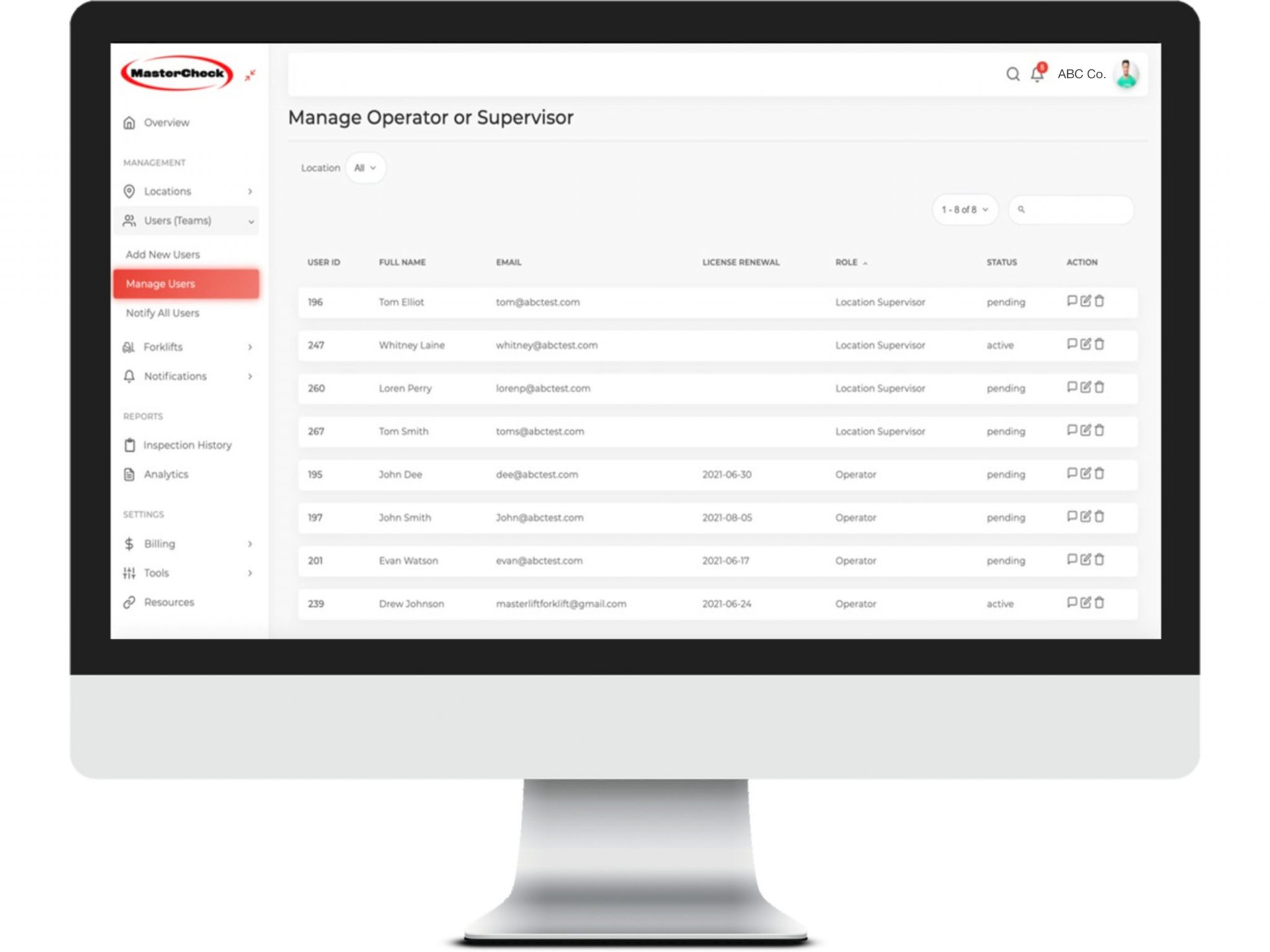 Paperless Forklift Inspection App and Software | MasterCheck